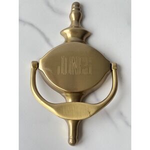 Things‎ Remembered Brass Door Knocker Personalized Jones Gold Tone 6.5 Inch